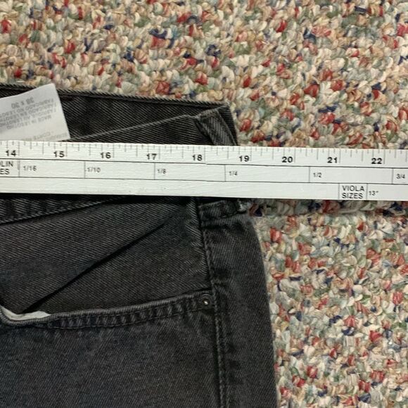 Levi’s 505 Faded Charcoal Black Straight Leg Jeans Size 38 X 27 - Picture 11 of 12
